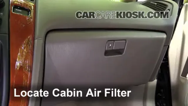 2003 Lexus RX300 3.0L V6 Filtro de aire (interior) Cambio